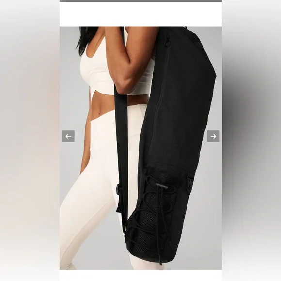 BRAND NEW Alo Black Yoga Mat Bag — NEVER USED - Picture 1 of 13